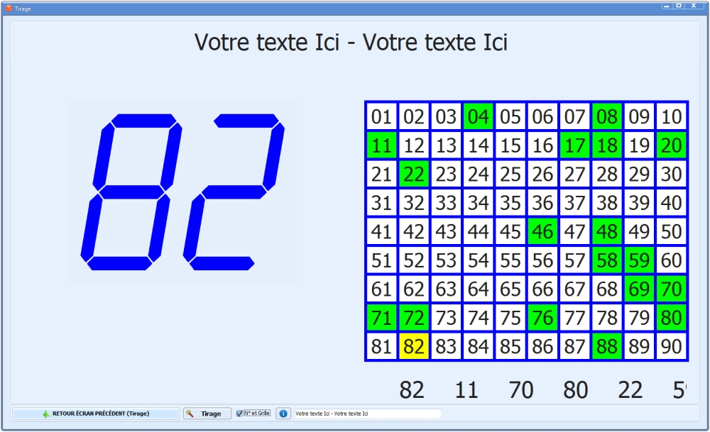 Tirage de loto en direct